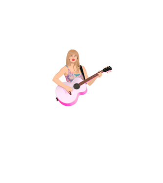 Taylor Swift pink model gri pe tricou