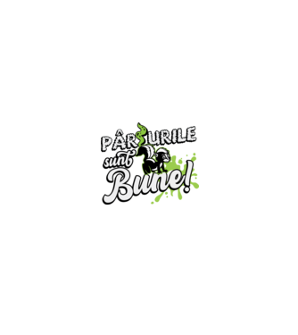 Pârțurile sunt bune model negru pe tricou