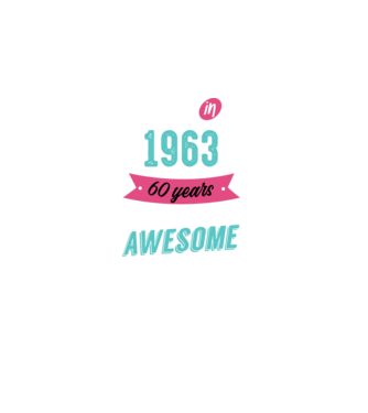 MADE IN 1963 model negru pe tricou