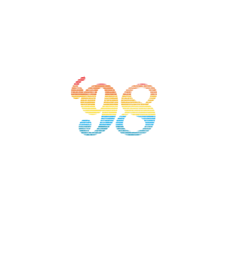 Retro Birthday 1998 model negru pe tricou