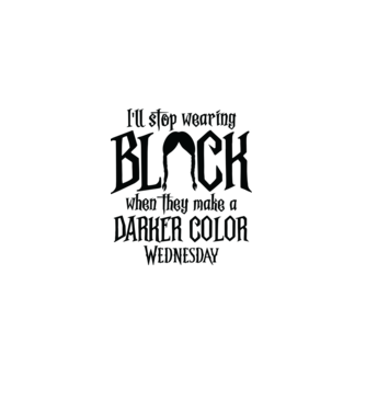  ill stop wearing black model alb pe tricou