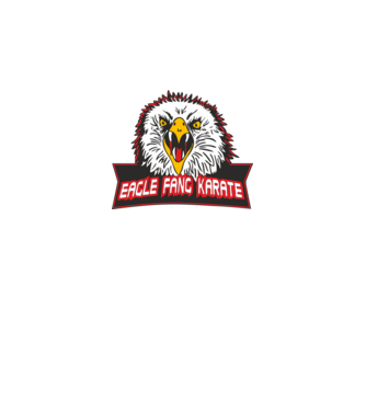 eagle fang karate cobra kai model negru pe tricou