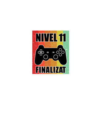 Nivel 11 finalizat model negru pe tricou