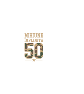 Misiune împlinită 50 model negru pe tricou