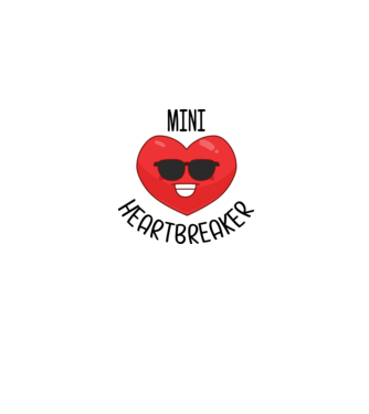 mini heartbreaker model gri pe tricou