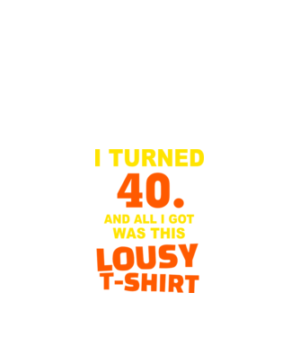 Lousy T-shirt 40 model negru pe tricou
