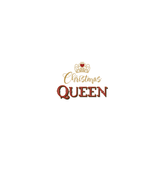 Christmas Queen model negru pe tricou