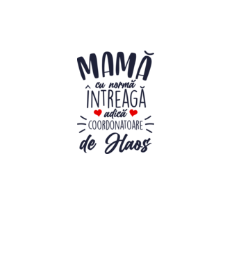Mamă cu normă întreagă adică coordonatoare de haos model galben neon pe tricou