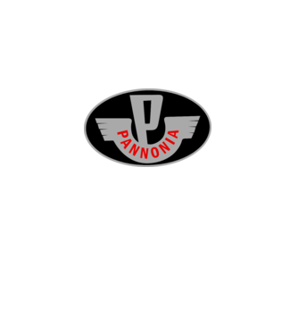 Logo Pannonia model alb pe tricou