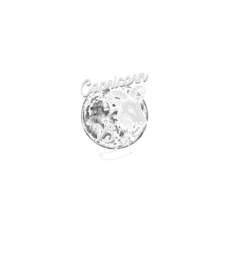 Zodiac bărbat CAPRICORN retro model negru pe tricou