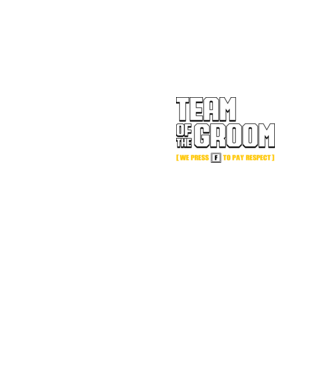 Team of the Groom model galben neon pe tricou