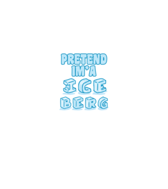 Iceberg carnaval model alb pe tricou