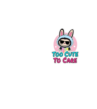 Too cute to care model galben neon pe tricou