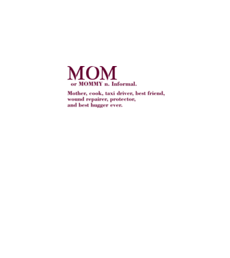 Mom definition model alb pe tricou