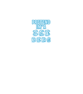 Iceberg carnaval model alb pe tricou