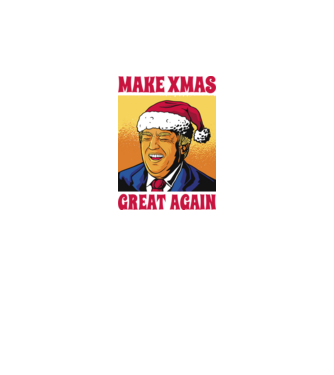 Make Xmas great again model negru pe tricou