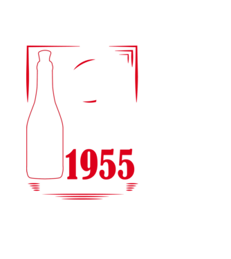 Un Vin Bun 1955 - Negru model negru pe tricou
