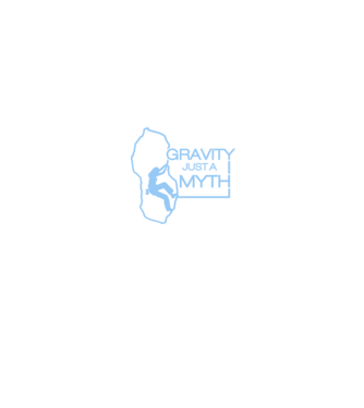 Gravity just a myth model negru pe tricou