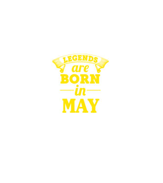 Legends are born in May model turcoaz pe tricou