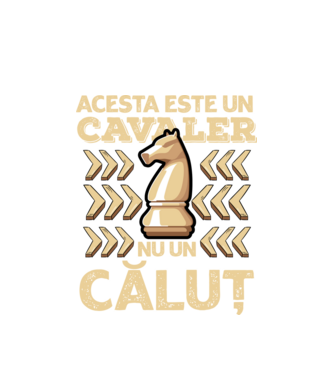 Acesta este un cavaler, nu un căluț  model alb pe tricou