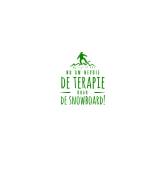 nu am nevoie de terapie doar de snowboard! model negru pe tricou