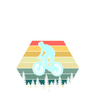 retro mountain bike model negru pe tricou