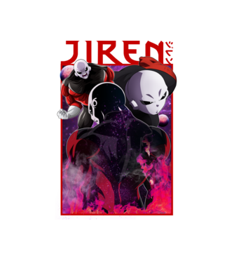 jiren dragonball model alb pe tricou