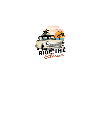 Trabant Ride The Classic model negru pe tricou