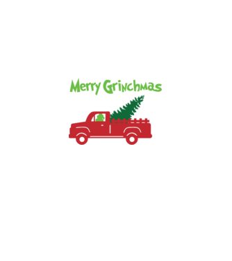 Grinchmas truck model negru pe tricou