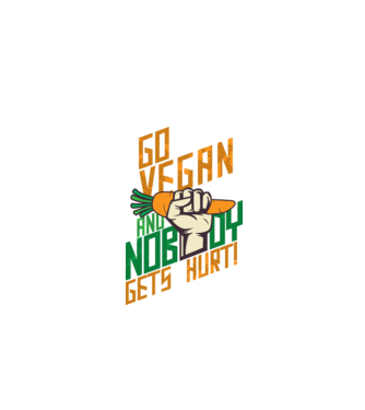 nobody get hurt vegan model negru pe tricou