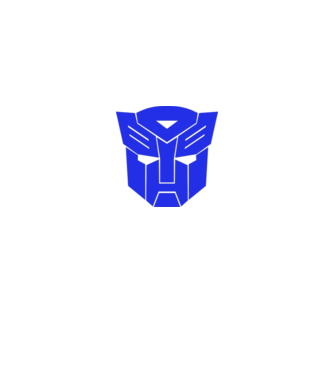 Autobot model alb pe tricou