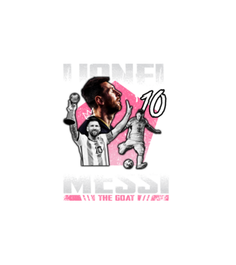 Messi tribute model alb pe tricou