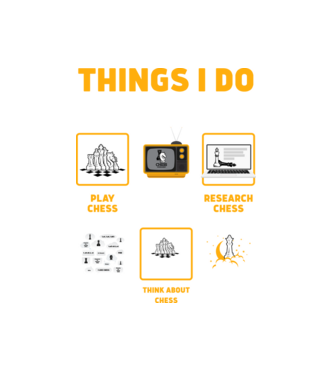 Things I do in my spare time model alb pe tricou