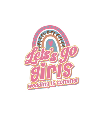 Lets go girls model alb pe tricou