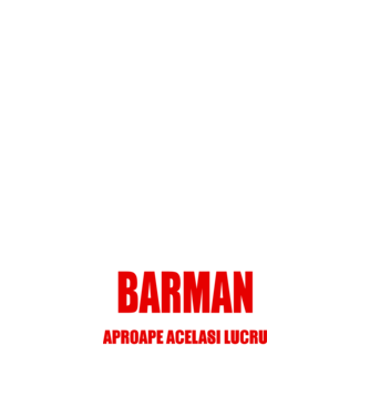Poate că nu sunt un supererou, dar sunt BARMAN, ceea ce este aproape același lucru model negru pe tricou