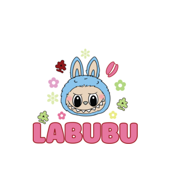 Labubu model nisipiu pe tricou