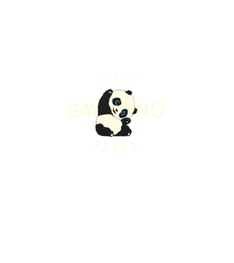 Never say no model negru pe tricou
