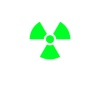 Atom model verde neon pe tricou