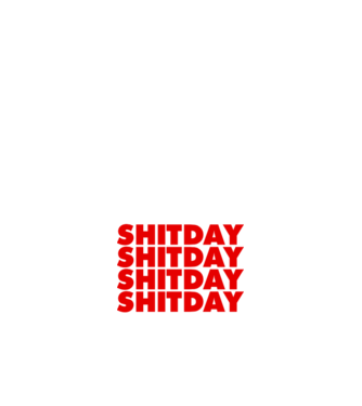 Shitday model negru pe tricou