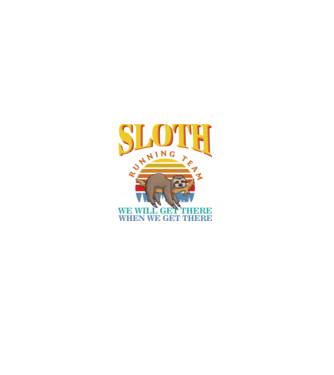 SLOTH running team model albastru jeanși pe tricou