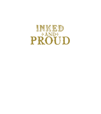 Inked and proud model negru pe tricou