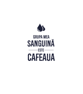 Grupa mea sanguină este cafeaua model nisipiu pe tricou