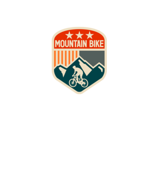 Mountain Bike model negru pe tricou