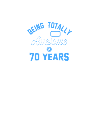 Being totally awesome 70 model turcoaz pe tricou