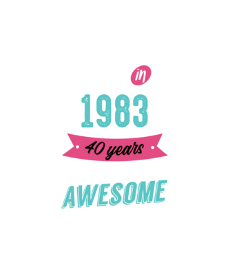 MADE IN 1983 model alb pe tricou
