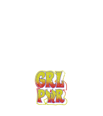 Girl Power retro model albastru închis pe tricou