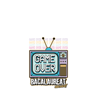 Absolvire retro bacalaureat model negru pe tricou