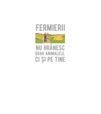 Fermierii nu hrănesc doar animalele, ci și pe tine model negru pe tricou