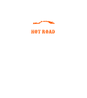 Hot road cartel model negru pe tricou