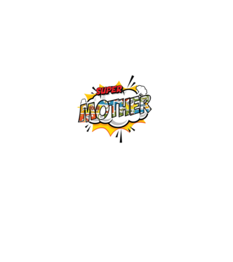 Comic Mother model alb pe tricou